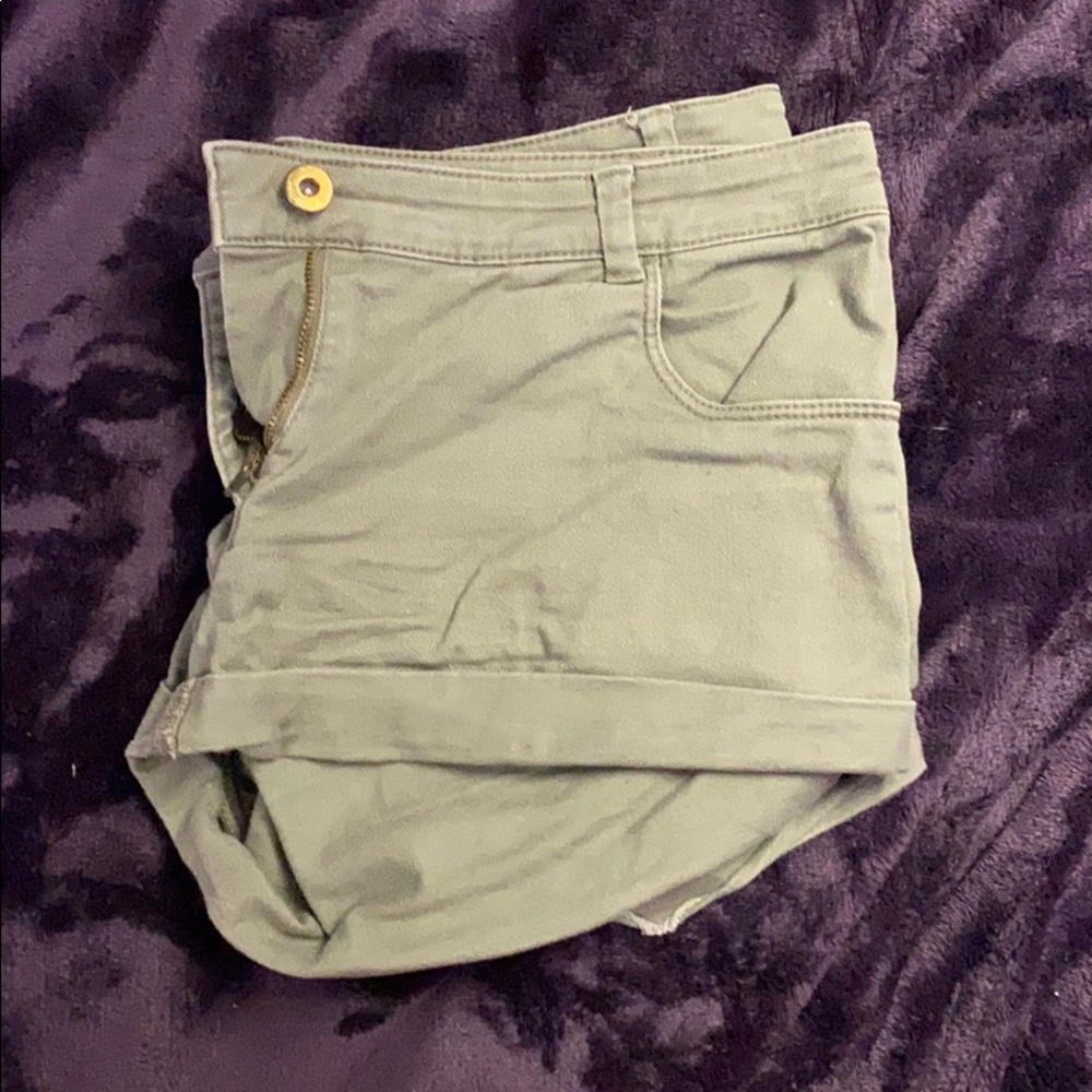 Olive Color Shorts